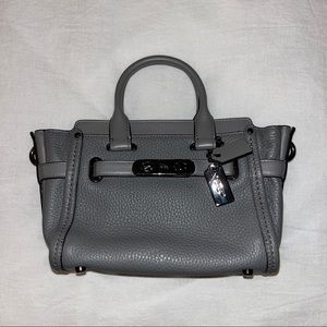 Mini Coach Swagger 21 Dark Grey NWOT